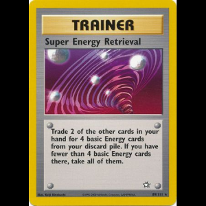 Pokemon TCG Super Energy Retrieval - Neo Genesis ESP neo1-89 unlimited