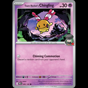 Pokemon TCG Team Rocket's Chingling - Destined Rivals sv10-85