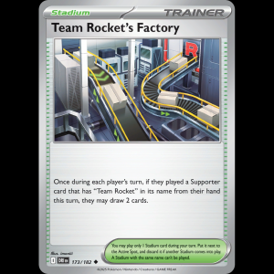 Pokemon TCG Team Rocket's Factory - Destined Rivals sv10-173
