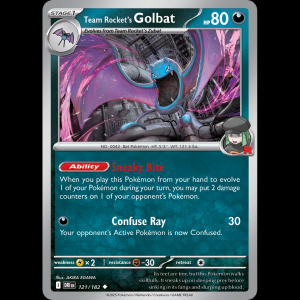 Pokemon TCG Team Rocket's Golbat - Destined Rivals sv10-121