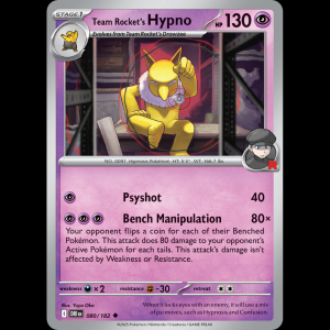 Pokemon TCG Team Rocket's Hypno - Destined Rivals sv10-80