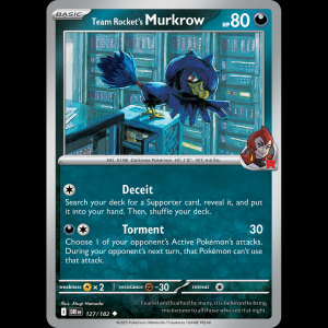 Pokemon TCG Team Rocket's Murkrow - Destined Rivals sv10-127