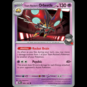Pokemon TCG Team Rocket's Orbeetle - Destined Rivals sv10-89