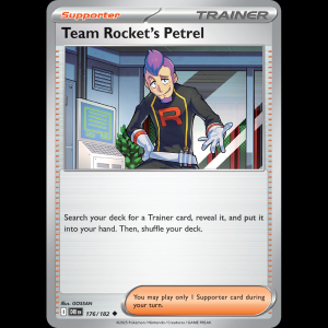 Pokemon TCG Team Rocket's Petrel - Destined Rivals sv10-176