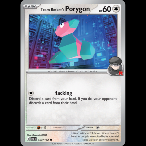 Pokemon TCG Team Rocket's Porygon - Destined Rivals sv10-153