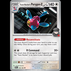 Pokemon TCG Team Rocket's Porygon-Z - Destined Rivals sv10-155