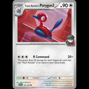 Pokemon TCG Team Rocket's Porygon2 - Destined Rivals sv10-154