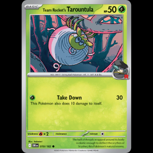 Pokemon TCG Team Rocket's Tarountula - Destined Rivals sv10-19
