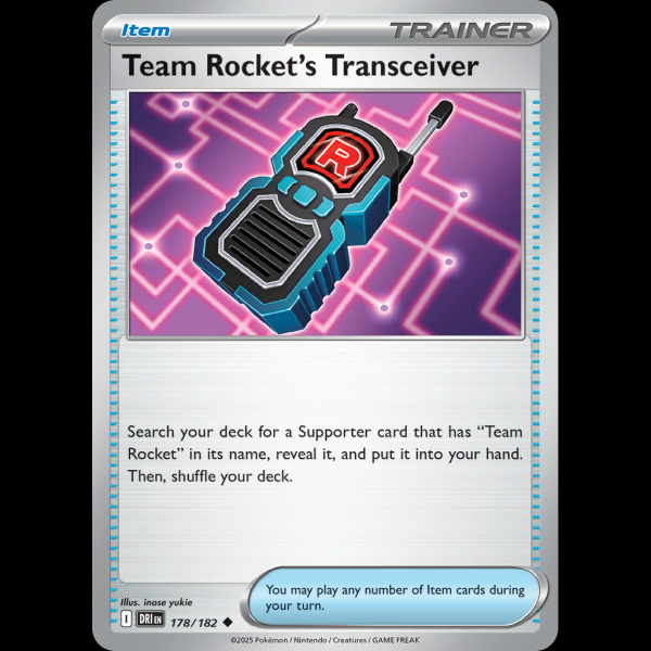 Pokemon TCG Team Rocket's Transceiver - Destined Rivals sv10-178 - Madtoyz