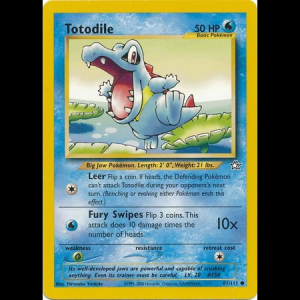 Pokemon TCG Totodile - Neo Genesis neo1-81 unlimited