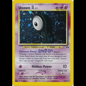 Pokemon TCG Unown [A] - Neo Discovery neo2-14 unlimitedHolofoil
