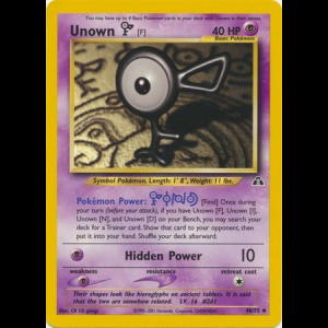 Pokemon TCG Unown [F] - Neo Discovery neo2-48 unlimited