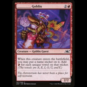 MTG _____ Goblin Unfinity unf#107