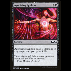MTG 고통스러운 흡수 (Agonizing Syphon) Core Set 2020 m20#83