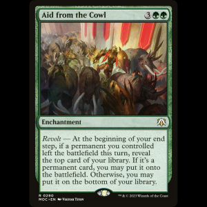 MTG Aid from the Cowl March of the Machine Commander moc#290