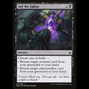 MTG 負傷者の手当て (Aid the Fallen) War of the Spark war#76