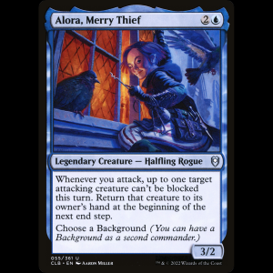 MTG Alora, Merry Thief Commander Legends: Battle for Baldur's Gate clb#55