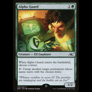 MTG Alpha Guard Unfinity unf#129