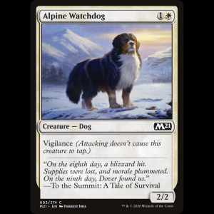 MTG Perro guardián alpino (Alpine Watchdog) Core Set 2021 m21#2