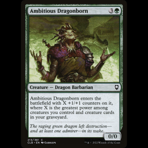 MTG Dracónida ambiciosa (Ambitious Dragonborn) Commander Legends: Battle for Baldur's Gate clb#213