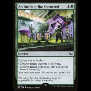 MTG An Incident Has Occurred Unfinity unf#143