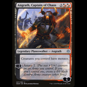 MTG Angrath, Capitán del Caos (Angrath, Captain of Chaos) War of the Spark war#227