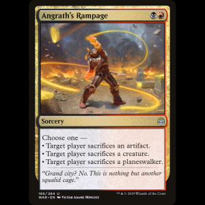 MTG アングラスの暴力 (Angrath's Rampage) War of the Spark war#185