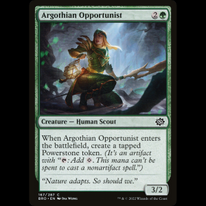 MTG Oportunista argotiana (Argothian Opportunist) The Brothers' War bro#167