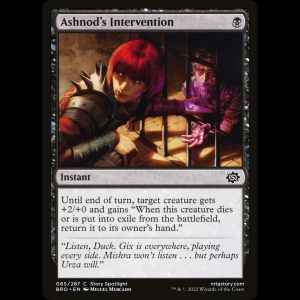 MTG Intervención de Ashnod (Ashnod's Intervention) The Brothers' War bro#85