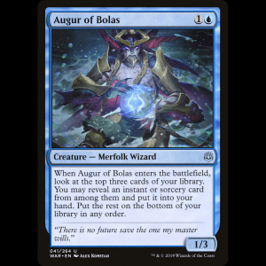 MTG ボーラスの占い師 (Augur of Bolas) War of the Spark war#41