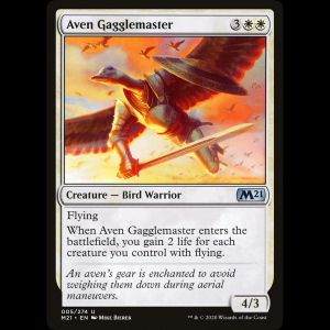 MTG Líder de la bandada aven (Aven Gagglemaster) Core Set 2021 m21#5