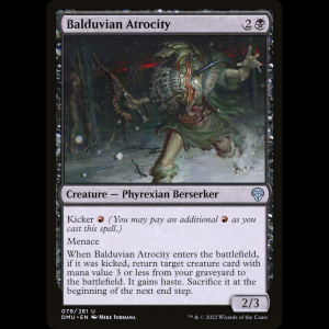 MTG Atrocidad balduviana (Balduvian Atrocity) Dominaria United dmu#79
