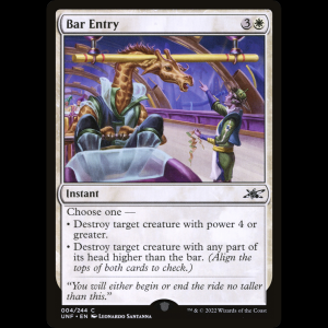 MTG Bar Entry Unfinity unf#4