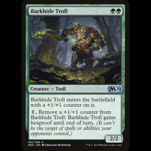 MTG Trol cuerocorteza (Barkhide Troll) Core Set 2020 m20#165