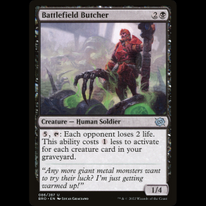 MTG Carnicero bélico (Battlefield Butcher) The Brothers' War bro#86