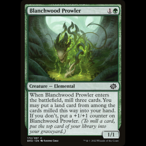 MTG Rondador de maderapálida (Blanchwood Prowler) The Brothers' War bro#172