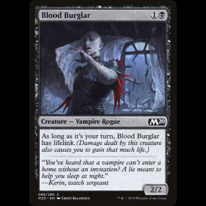 MTG 피 절도범 (Blood Burglar) Core Set 2020 m20#88