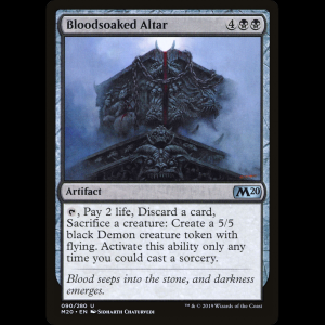 MTG Altar ensangrentado (Bloodsoaked Altar) Core Set 2020 m20#90