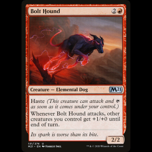 MTG Perro relámpago (Bolt Hound) Core Set 2021 m21#131