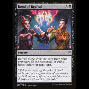 MTG 蘇生の絆 (Bond of Revival) War of the Spark war#80