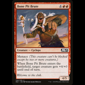 MTG Bruto del pozo de los huesos (Bone Pit Brute) Core Set 2021 m21#132