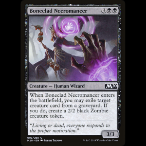 MTG 뼈갑옷 사령술사 (Boneclad Necromancer) Core Set 2020 m20#93