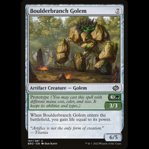 MTG Gólem pedrerrama (Boulderbranch Golem) The Brothers' War bro#197