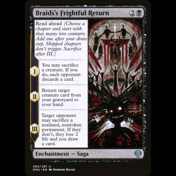 MTG Braids's Frightful Return Dominaria United dmu#85 - Madtoyz MTG Braids's Frightful Return Dominaria United dmu#85 - Madtoyz