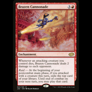 MTG Brazen Cannonade Jumpstart 2022 j22#31