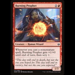 MTG 燃え立つ預言者 (Burning Prophet) War of the Spark war#117
