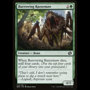 MTG Fauceafilada excavadora (Burrowing Razormaw) The Brothers' War bro#173