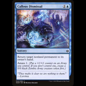 MTG 無神経な放逐 (Callous Dismissal) War of the Spark war#44