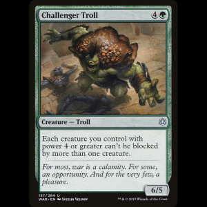 MTG 挑戦するトロール (Challenger Troll) War of the Spark war#157