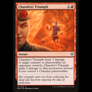 MTG チャンドラの勝利 (Chandra's Triumph) War of the Spark war#121